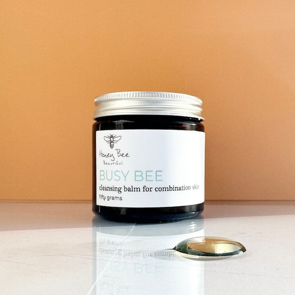 Raw honey cleansing balm for combination skin