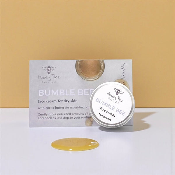 Nourishing face cream starter try me size with raw Welsh honey and beeswax, formulated for dry and maturing skin.